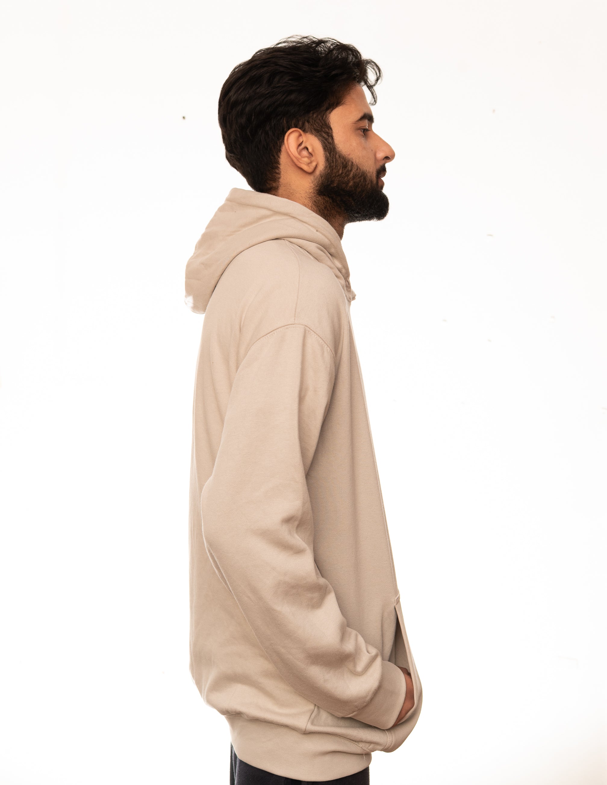 Beige hoodie